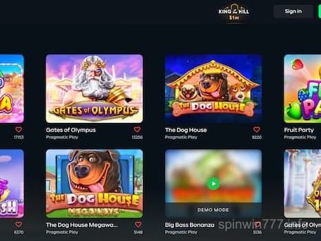 Pragmatic Play Casino Games on Spin Win 777